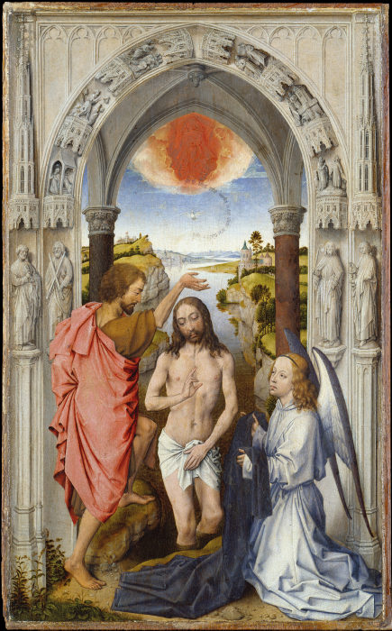 Baptism of Christ od Niederländischer Meister um 1510