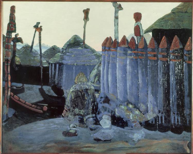 Heidnischer Tempel od Nikolai Konstantinow. Roerich