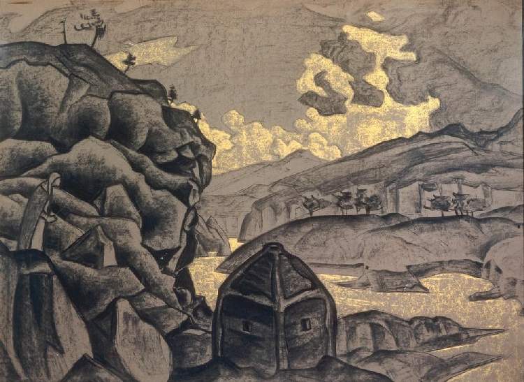 Peer Gynt Bühnenbildentwurf od Nikolai Konstantinow. Roerich