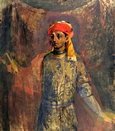 Portrait of Mikhail Kuzmin, 1911-12 od Nikolaj Nikolaevic Sapunov