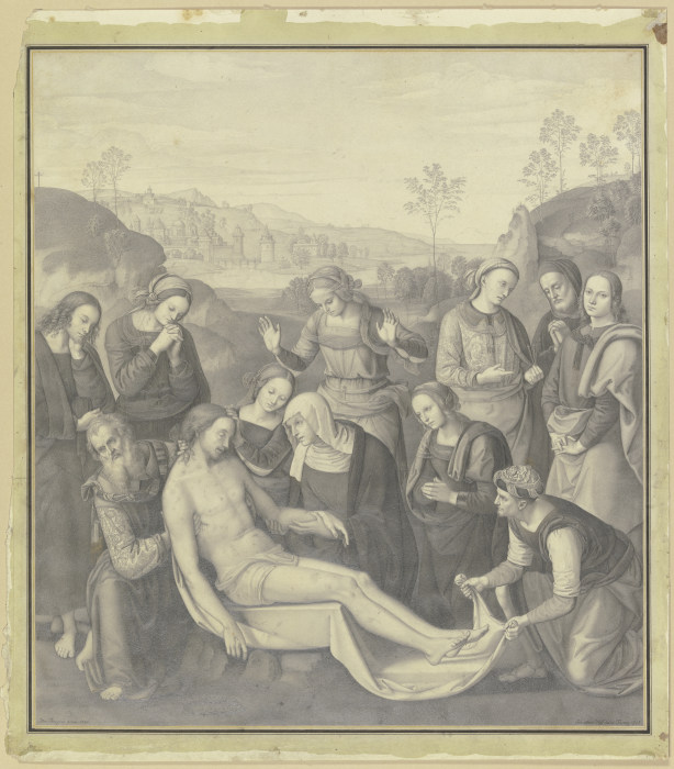 Peruginos Beweinung im Palazzo Pitti in Florenz od Nikolaus Hoff
