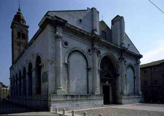 View of the facade, designed by Leon Battista Alberti (1404-72) (photo) od 