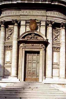 Facade of the church, rebuilt in 1640 by Pietro da Cortona (1596-1669) (photo) od 