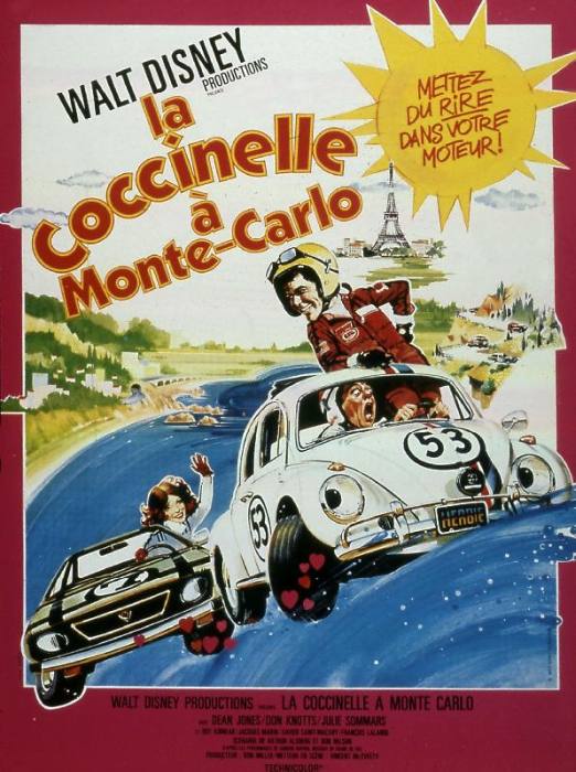 Affiche du film La coccinelle a Monte carlo 1977 de VincentMcEveety avec Dean Jones Don Knotts et Ju od 