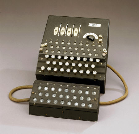 A German Enigma Machine, Numbered 853 od 