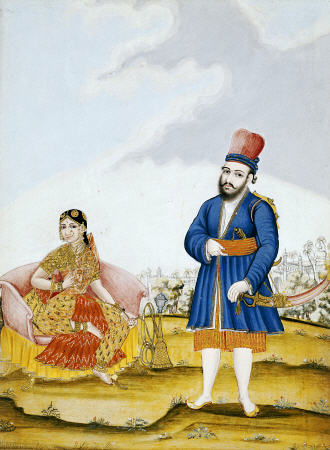A Moghul Nobleman With His Wife od 