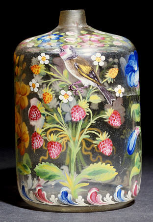 A Venetian Enamelled Small Flask From The Atelier Of Osvaldo Brussa od 