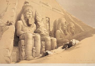 Abu Simbel / Litho.aft.Roberts / C19th