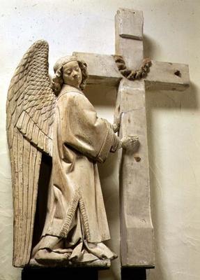 Angel holding a Large Crucifix (plaster) od 