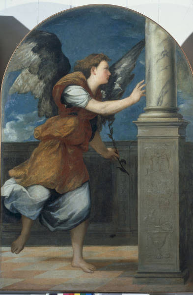 Bonifazio Veronese/Angel of Annunciation od 