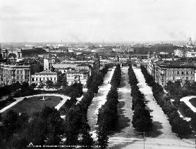 Blick von Siegessäule auf Siegesallee