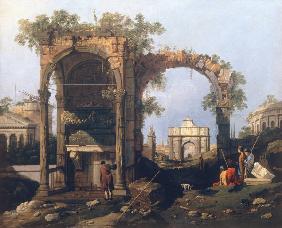 Canaletto / Capriccio and classical ruin