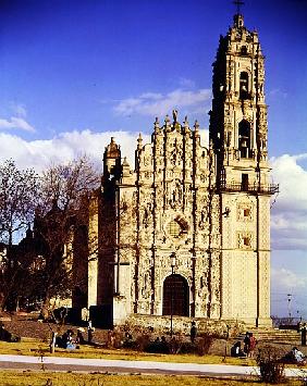 Church in the village of Tepotzotlan, near Cuervanaca