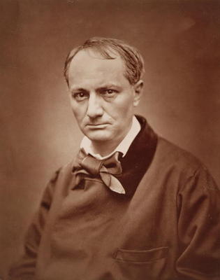Charles Baudelaire (1821-67), French poet, portrait photograph by Studio of Goupil od 