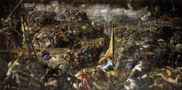 Battle of Zara /Ptg.by Tintoretto/1584/7 od 