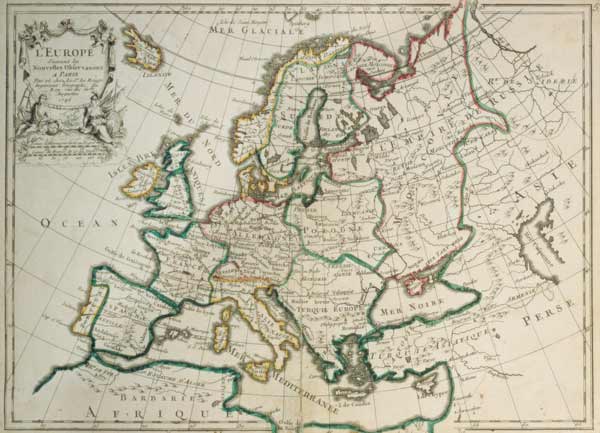 Map of Europe , Le Rouge 1746. od 