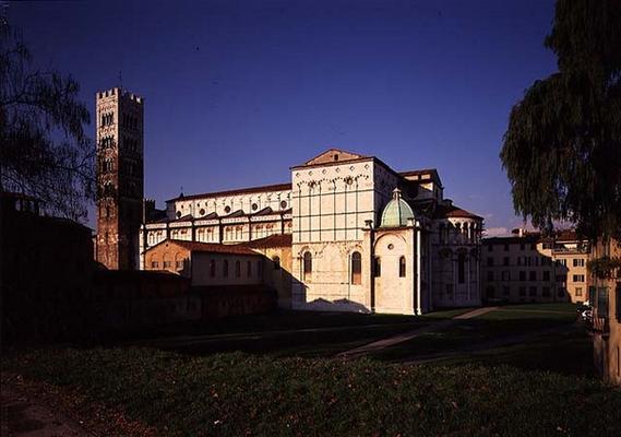 Exterior view of the church with the campanile, partly designed by Guidetto da Como (fl.1244-57) (ph od 