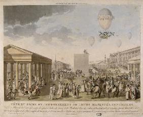 Napoleon fete sacre 1804 / Aquatinte