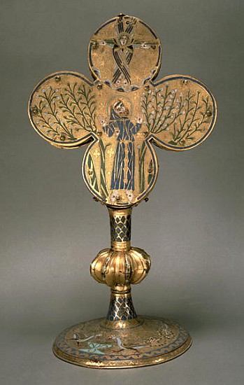 Monstrance reliquary of St. Francis of Assisi, 1228-30 (gold and enamel) od 