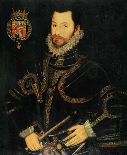 Portrait Of Robert Devereux (1566-1601), 2nd Earl Of Essex, Aged Thirty-Two, Half Length In Armour H od 