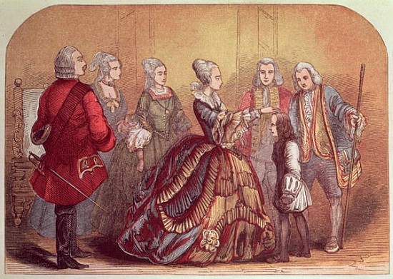Queen Anne touching Dr. Johnson, when a boy, to cure him of Scrofula or ''King''s Evil'' od 