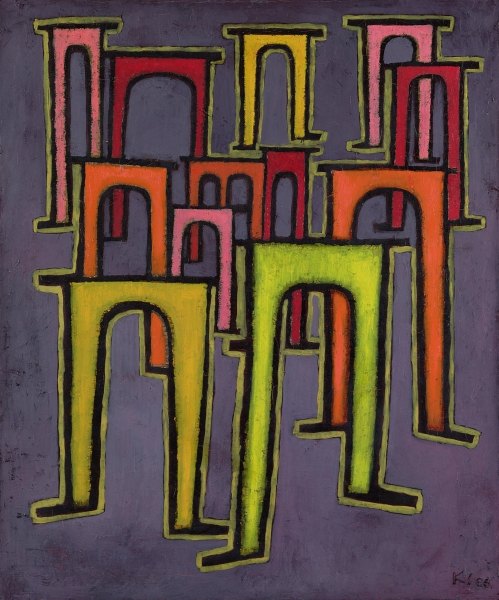 Revolution of the Viaduct, 1937 (no 153) (oil on primed cotton)  od 