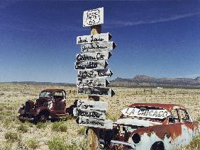 Route 66 which cross United States from Los Angeles to Chicago