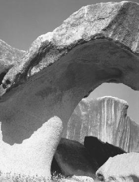 Rocks at Idar (b/w photo) 