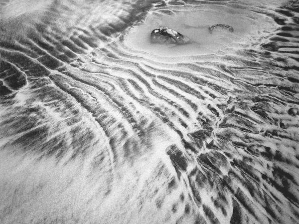 Sand pattern, Porbandar (b/w photo)  od 