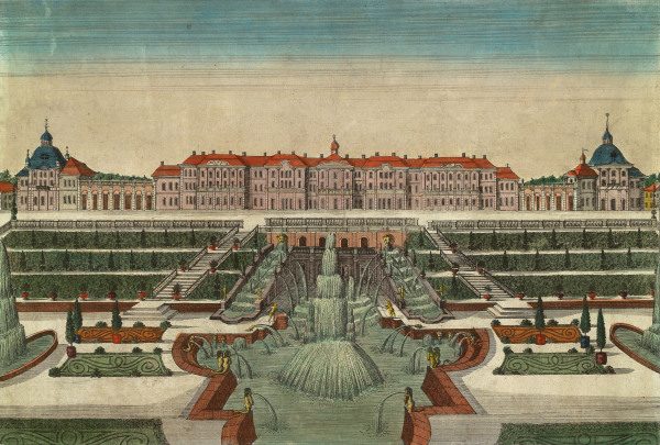 Peterhof Castle , Guckkastenblatt 1790 od 