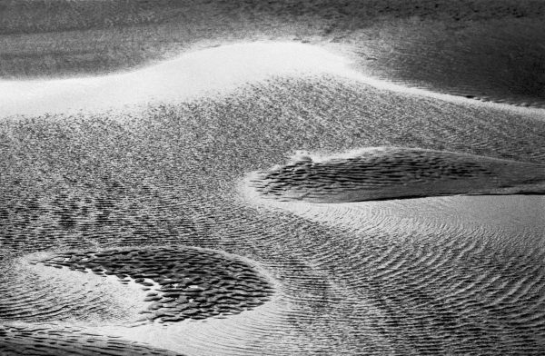 Sea and sand, Porbandar (b/w photo)  od 