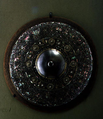Shield, Persian, 1879 (mother-of-pearl inlay and metal) od 