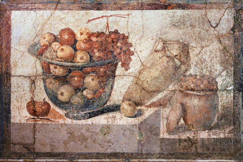 Still Life With Bowls of Fruit and Wine-jarfrom the 'Casa di Giulia Felice' (House of Julia Felix) f od 