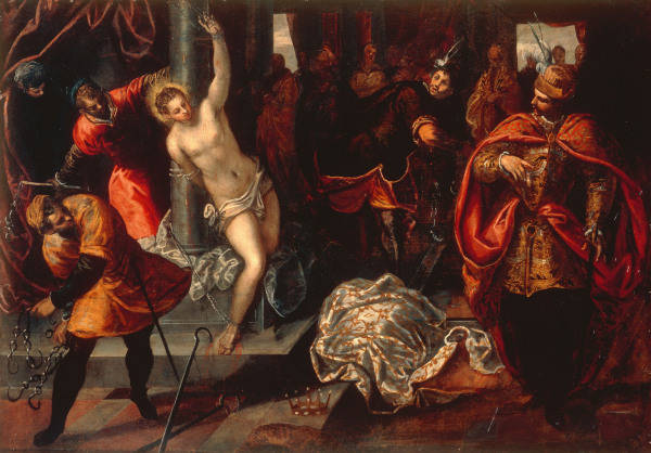 Tintoretto / Flogging of St. Catherine od 