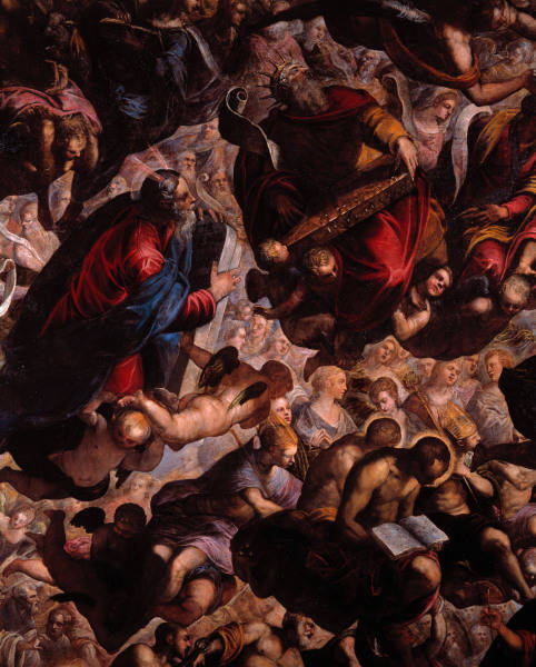 Tintoretto / Paradise, Detail / 1588/92 od 