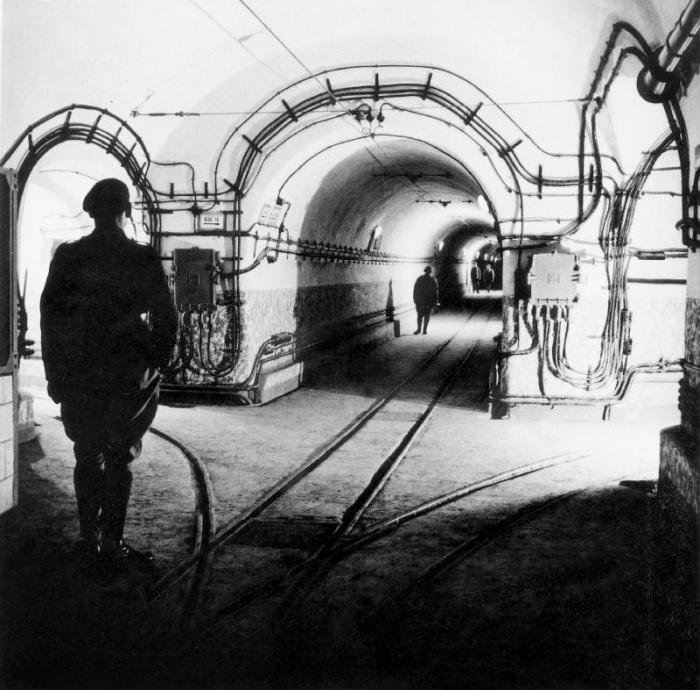 underground galleries in line Maginot od 