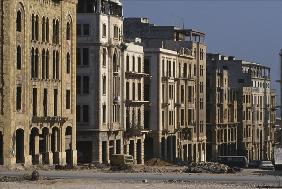 View of Beirut, 1994 (colour photo) 