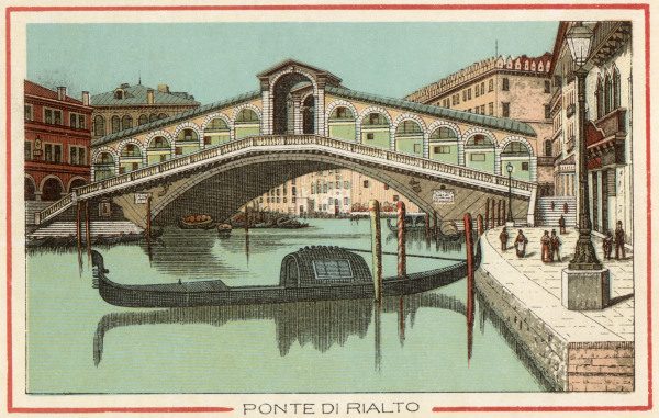 Venice, Rialto-Bridge od 