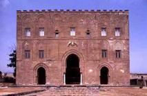 View of the facade, 12th century (photo)