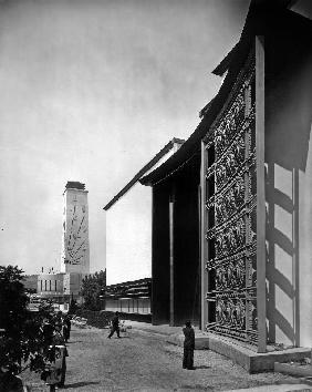 World Fair, Paris: the pavilion of metal : wrought iron door by Raymond Subes