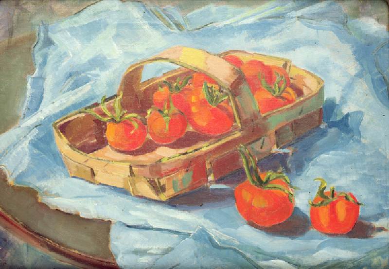 Basket of Tomatoes, c.1936 (oil on canvas) od Nora Summers