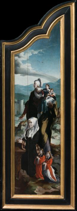 Triptych with the Crucifixion, Saints and Donors