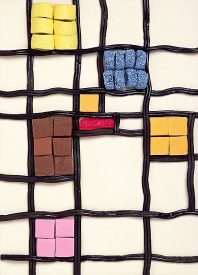 Allsorts 1 (after Mondrian) 2003 (colour photo)  od Norman  Hollands