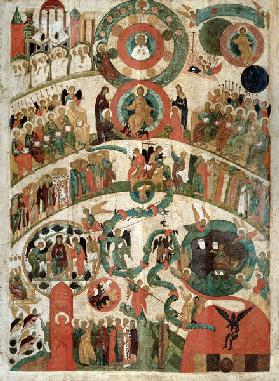 The Last Judgement, icon from the Novgorod school