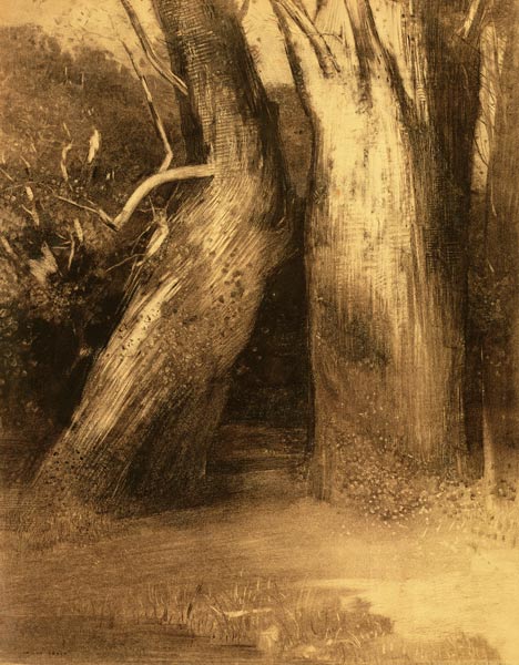 Two Trees od Odilon Redon