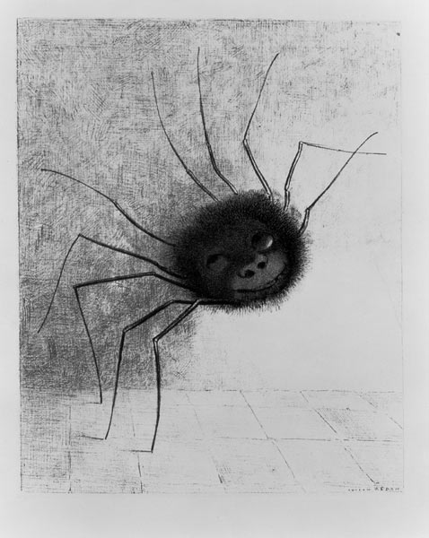 The Laughing Spider, c.1881 (litho) od Odilon Redon