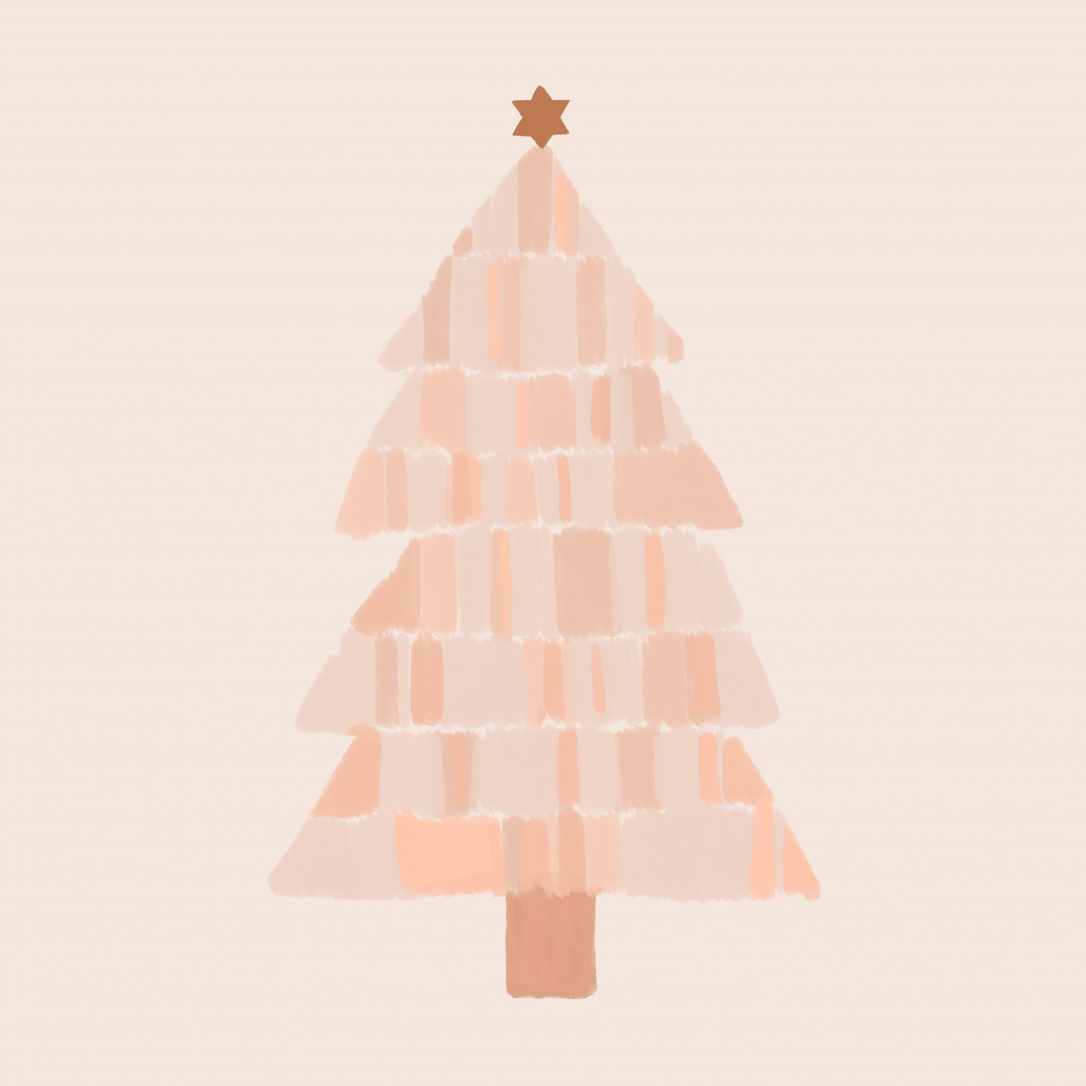 Christmas Tree Painting od Orara Studio