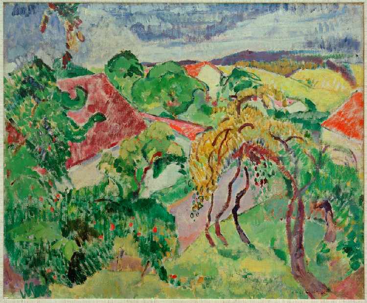 Upper Bavarian landscape od Oskar Moll