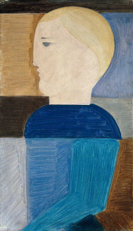 Half-Length Figure Turned to the Left od Oskar Schlemmer