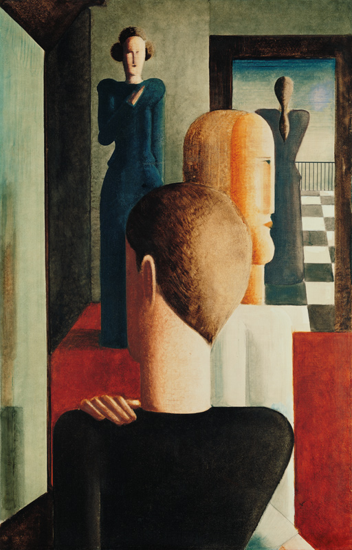 Roman (or: Four figures in the room) od Oskar Schlemmer